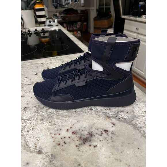 Puma X Fenty Trainer Mid Geo Evening Blue/. Puma Black sz 10 NWT Box & Bag - Picture 4 of 9